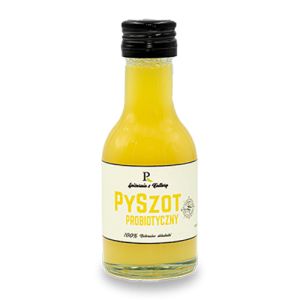 PYSZOT ŻÓŁTY Z KAPUSTY BIAŁEJ, IMBIRU I KURKUMY 100 ml