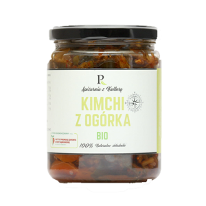 KIMCHI Z OGÓRKA  Z CZARNUSZKĄ, IMBIREM I CZOSNKIEM 520 g