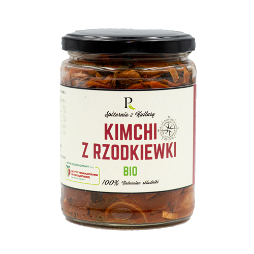 KIMCHI Z RZODKIEWKI BIO Z IMBIREM I CZOSNKIEM