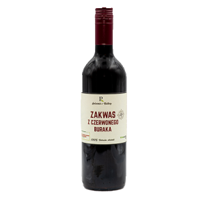 Zakwas z czerwonych buraków imbiru i czosnku, bezglutenowy, niepasteryzowany 750 ml