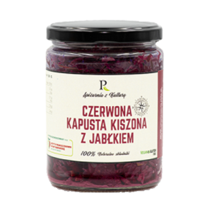 KAPUSTA CZERWONA  KISZONA Z JABŁKIEM I KUMINEM