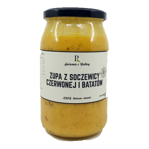 Zupa z soczewicy czerwonej i batatów