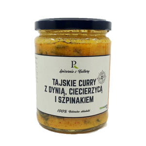 Tajskie curry z dynią, ciecierzycą i szpinakiem 540 g