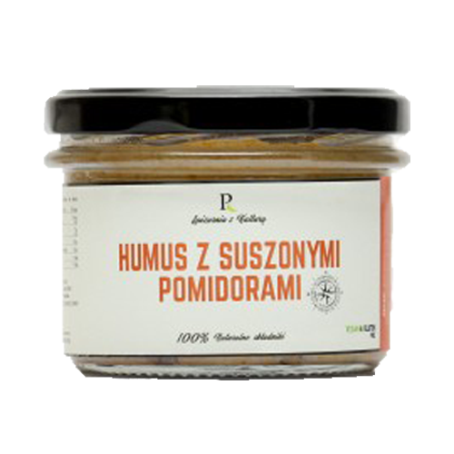 HUMUS Z SUSZONYMI POMIDORAMI