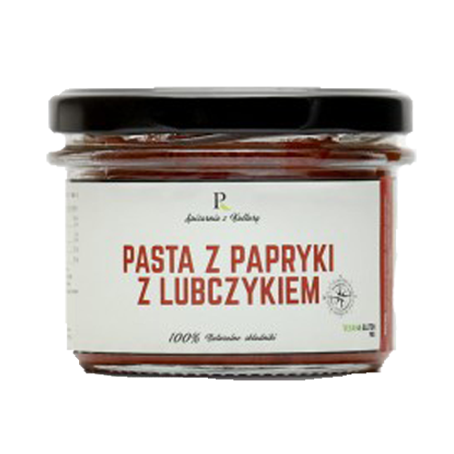 PASTA Z PIECZONEJ PAPRYKI Z LUBCZYKIEM