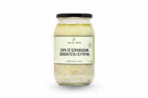 Zupa ze szparagami, serem feta i cytryną (vege) 900ml 