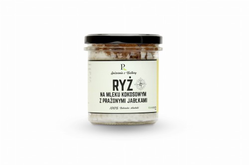 Ryż na mleku kokosowym z prażonymi jabłkami