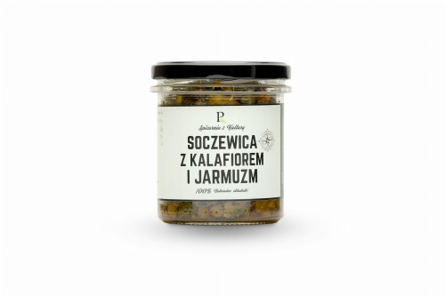 Soczewica z kalafiorem i jarmużem