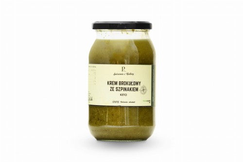 Krem brokułowy ze szpinakiem KETO