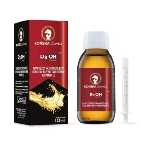 Najmocniejsza Witamina D3 OH + K2MK7 125 ml, 50.000 j./ml KOŃSKA DAWKA