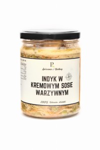 Indyk w sosie kremowym warzywnym 540 ml