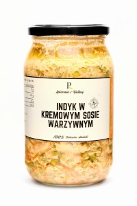 Indyk w sosie kremowym warzywnym 900 ml